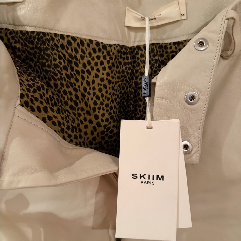 Skiim Paris , Madeline Cream High Waist Women Shorts